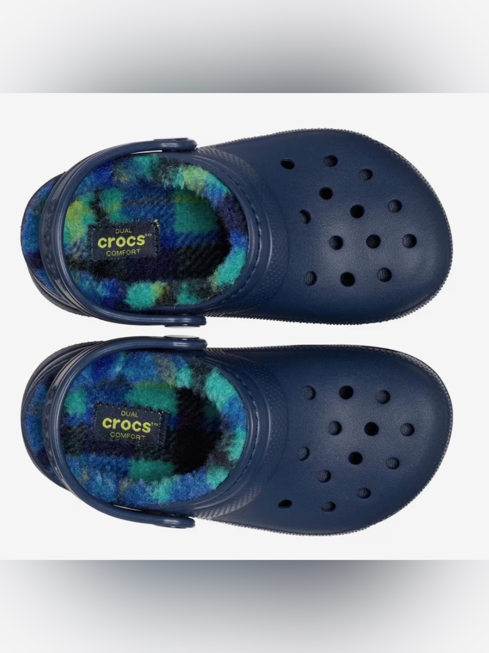 CROCS Kids’ Classic Lined Bold Check Clog